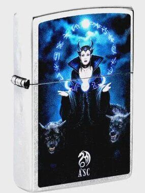 Cool Anne Stokes Gothic Woman Zippo Lighter